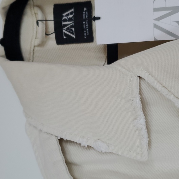 Zara Belted Cotton Top Coat - Picture 11 of 13